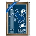 thumbnail image 3 of NFL Indianapolis Colts - Retro Logo 14 Wall Poster, 14.725" x 22.375", Framed, 3 of 3