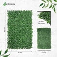 thumbnail image 3 of Muro Verde Follaje Artificial Desmontable Jardimanía, 30 Pzs verde, 3 of 8
