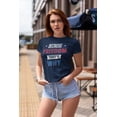 thumbnail image 2 of 4th of July Because Freedom Women's Juniors Soft T Shirt, 2 of 5