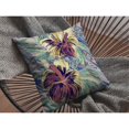 thumbnail image 4 of Hawaiian Flowers Throw Pillow with Removable Cover in Orange and Yellow 16x16, 4 of 5