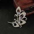 thumbnail image 3 of Broche de flores vintage Sunnimix de cristal para mujer, 3 of 8