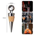 thumbnail image 2 of 2 tapones de botella de aleación de zinc para sellar vino, champán, cerveza. Afortunado Sencillez, 2 of 5