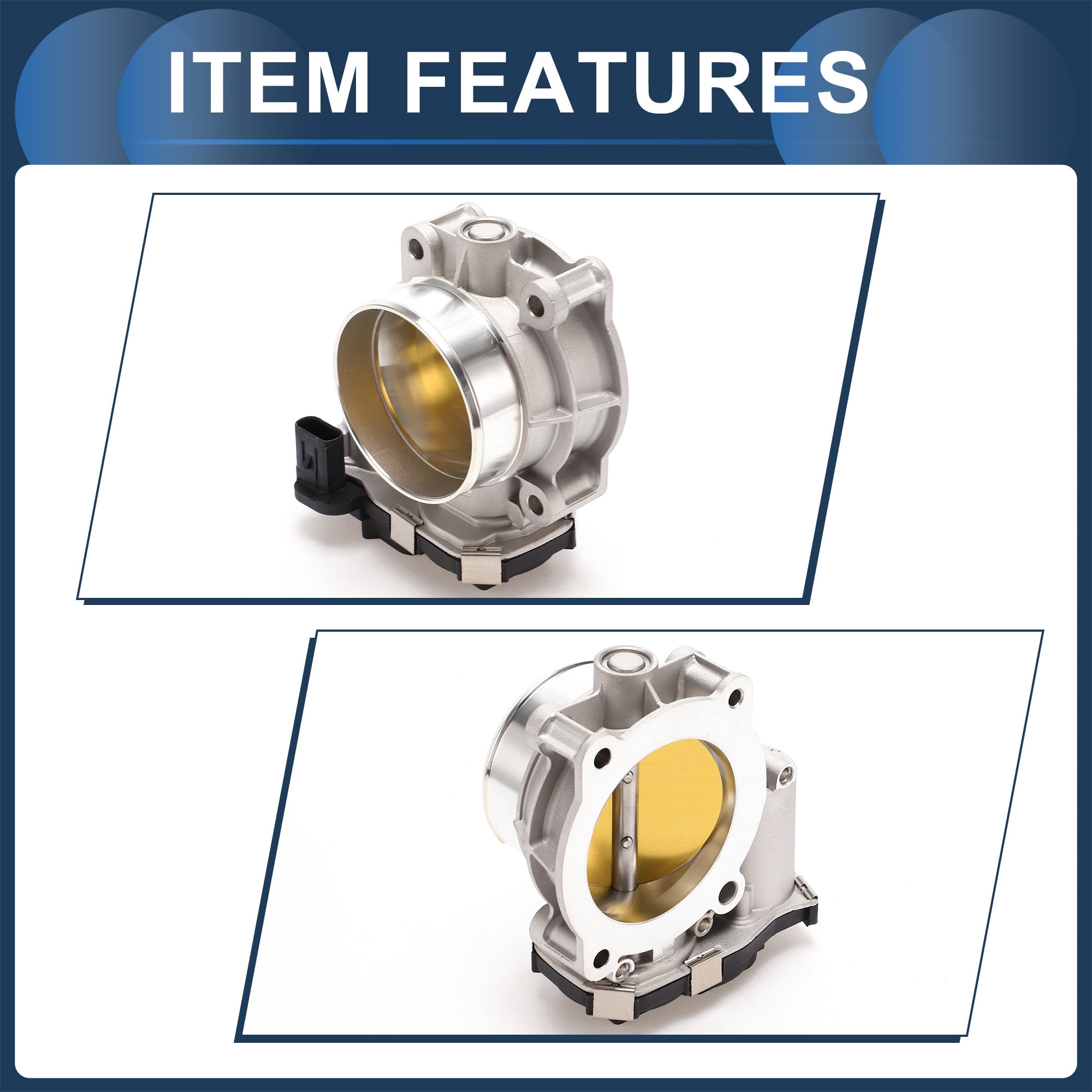 Unique Bargains Throttle Body for Chevy Impala Equinox Traverse Camaro Caprice Replace No.12669016/12670981/12632172