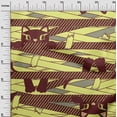 thumbnail image 3 of oneOone Rayon Yellow Fabric Kids Craft Projects Decor Fabric Printed By The Yard 56 Inch Wide, 3 of 4