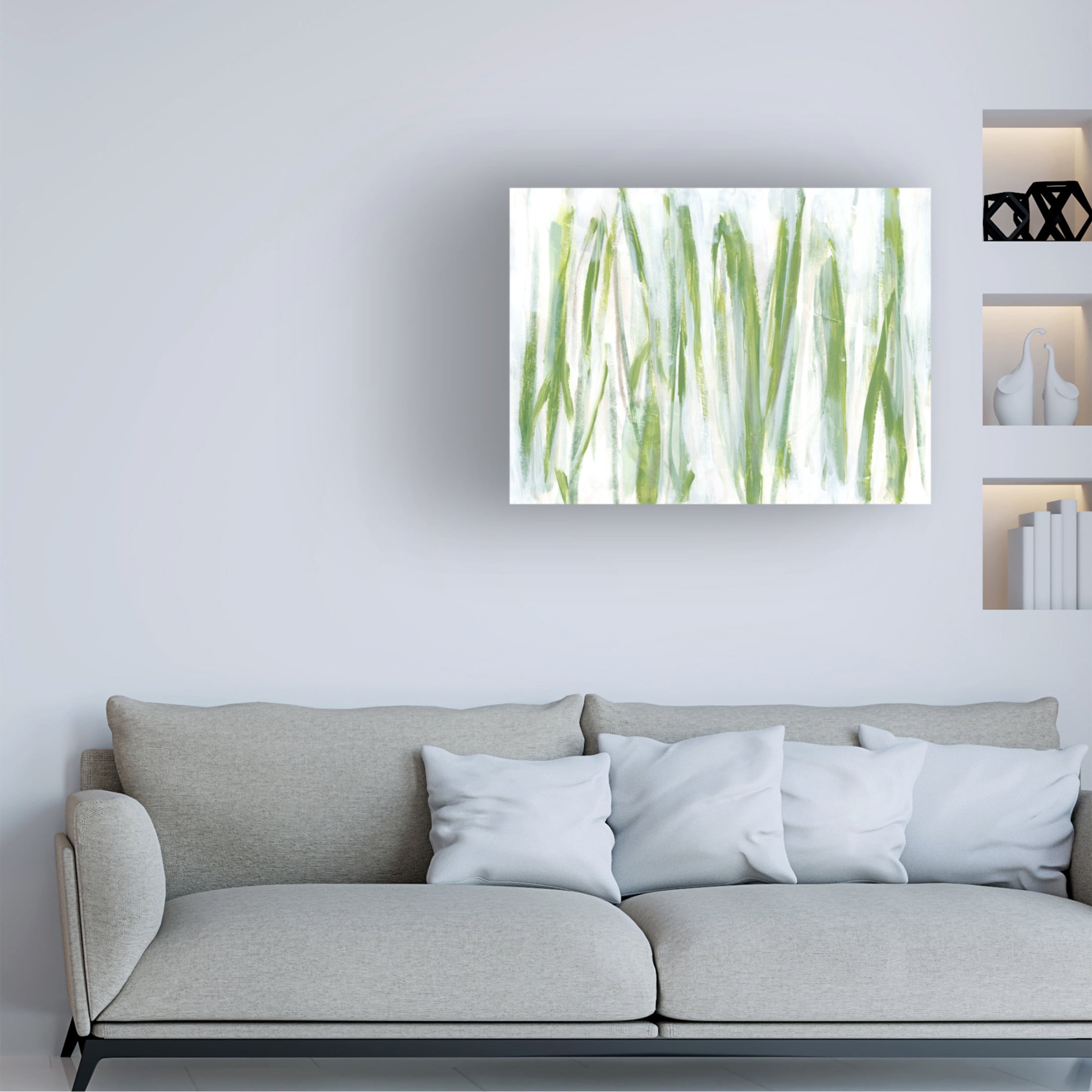 Trademark Fine Art June Erica Vess Verge in Green II Canvas Wall Art