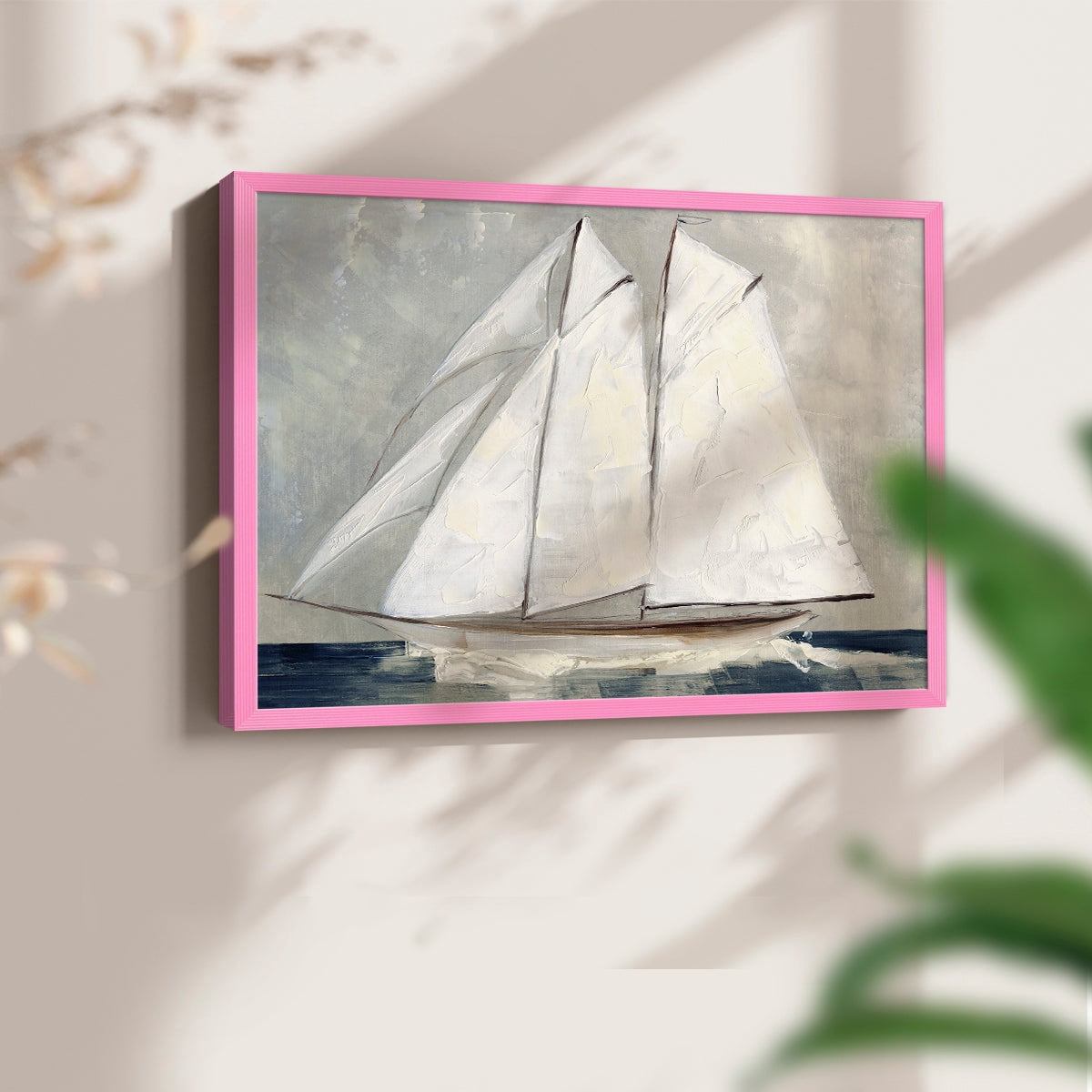 Setting Sail by Sally Swatland - Restickable Framed Giclée Print