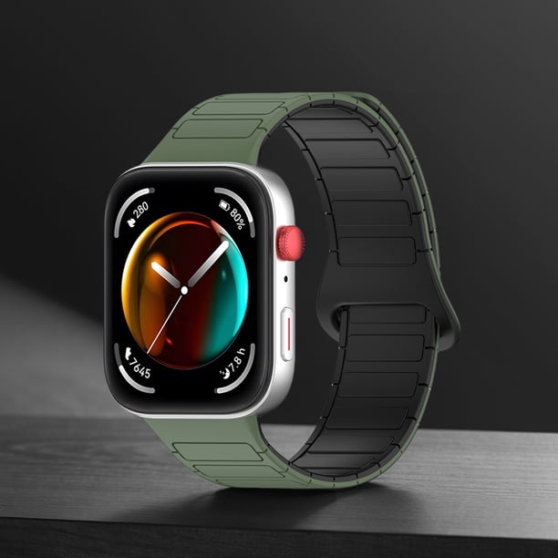 Correa Magnética Bicolor Resistente Al Sudor A Prueba De Agua Para Huawei Watch Fit 3 Accesorios