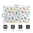 thumbnail image 5 of White Dinosaurs Rainbows Cacti Pattern Door Rugs,Washable Non Slip Door Mats Indoor,Decorative Door Mats,Entry Mat Indoor for Entrance,Bedroom,Kitchen,Bathroom,20"x32", 5 of 6