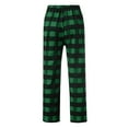 thumbnail image 6 of NIEWTR Mens Heavyweight Red Plaid Flannel Pajama Pants 100% Cotton Sleepwear with Drawstring Pockets Fall Wintet Pajamas Pants(Z13-Green,S), 6 of 6