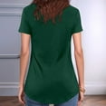 thumbnail image 4 of Women's Casual Solid Color V Neck Regular T Shirt Top Ideal for Everyday Use and Versatile Outfits, 4 of 5