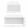 thumbnail image 6 of Nexera Kanso Nightstands Set of 2, White Woodgrain, 6 of 6