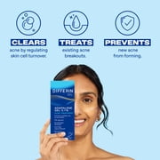 Differin Prescription-Strength Retinoid Acne Treatment Gel for Face with 0.1% Adapalene, Clears & Prevents Acne, Fragrance-Free, 15g Tube
