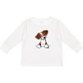 thumbnail image 3 of Inktastic Pocket Brittany Spaniel Boys or Girls Long Sleeve Toddler T-Shirt, 3 of 5