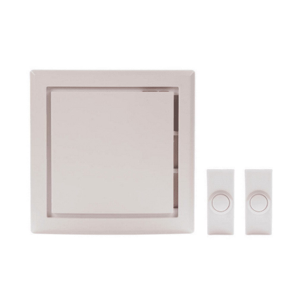 Hampton Bay Wireless Battery Operated Door Bell Kit with 2Push Buttons