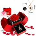 thumbnail image 1 of Sdmnsg-T Vraie Rose Préservée avec Cœur Je t'Aime Colliers pour Femmes - Fleurs Rouges Éternelles Cadeaux pour Elle Ensemble Cadeau Romantique pour Petite Amie Anniversaire de Mariage à la Saint-Valentin Fête des Mères Noël, 1 of 17