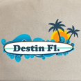 thumbnail image 2 of CafePress - Destin Florida Surf Design. Cap - Adjustable 100% Brushed Unisex Casual Cotton Baseball Cap, Beige, 1, 2 of 2