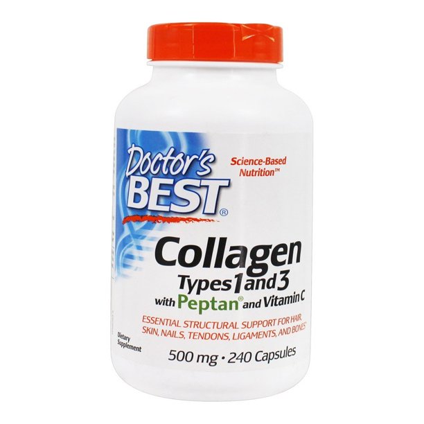 Doctor's Best Collagen Types 1 & 3 with Peptan and Vitamin C 500 mg