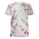 thumbnail image 4 of Tops Y Blusas de las Mujeres Estampadas Cuello Redondo Manga Corta, Poliéster Casual Top para Diario, Fiesta Y Todas las Estaciones, 4 of 5