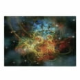 thumbnail image 1 of Outer Space Cutting Board, Cartoon Nebula Gas Expanse Outer Space Universe Matters in Astral Zone, Decorative Tempered Glass Cutting and Serving Board, Small Size, Navy Orange Teal, by Ambesonne, 1 of 1