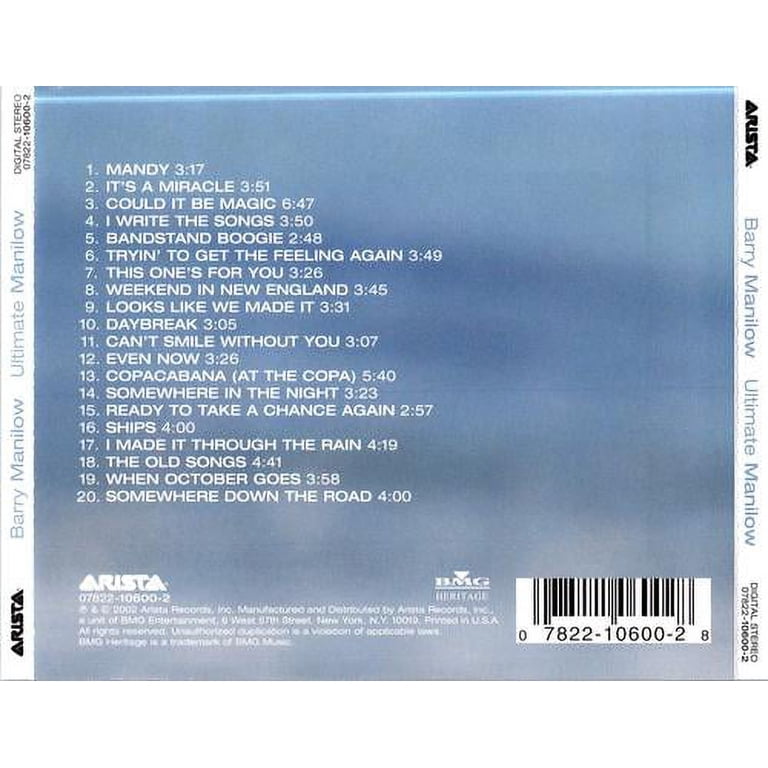 Arista, Barry Manilow - Ultimate Manilow, Greatest Hits, CD, 20