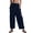 Blue, variant on Sngxgn Women's Casual Loose Wide Leg Cozy Pants Sweatpants Comfy Drawstring High Waisted(Blue,XXL)