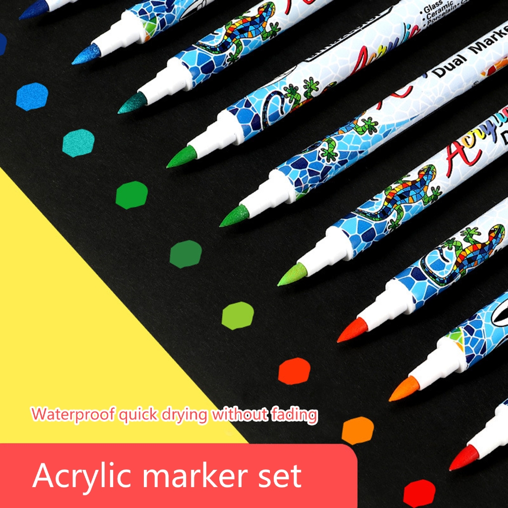 8/24/36/48Pcs Pens for Painting Art Drawing, Round Tip Acrylic Paint Markers Paint Pens Set for Rock Painting