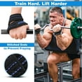 thumbnail image 3 of RDX Anti Slip Men Cotton Blue Weight Lifting Straps, 3 of 8