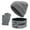 Grey, variant on Dyfzdhu Women&Men Winter Warm Wool Hat Scarf Gloves Slouchy Three Pieces Winter Snow Knit Cap Screen Mittens Scarves Sets Dark Gray