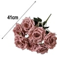 thumbnail image 2 of Decoration Simulation 7-Head Flower Suitable For Weddings Home Decor White Blue For Wedding Table Party Vase Home Decor, 2 of 8
