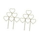 thumbnail image 4 of 2 enrejados decorativos de metal con forma de corazón para plantas trepadoras. Oro, 4 of 9