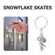 thumbnail image 4 of Llavero con forma de copo de nieve y patines, ideal para patinadores sobre hielo, ideal para fiestas de patinaje y baile, 4 of 6