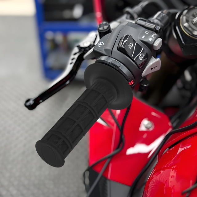 Raindrops 1Par Empuñaduras Para Manillar De Motocicleta Negras Con Instalación Fácil Y Agarre Firme