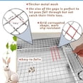 thumbnail image 2 of Rabbit Litter Box Stainless Steel Bunny Litter Box Small Animal Toilet Pan Metal Grid for Ferret Galesaur Chinchilla Bunny, 2 of 6