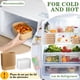 thumbnail image 5 of Cuencos desechables de papel kraft Maxdot con tapas de polipropileno, 650 ml, paquete de 50, 5 of 6