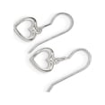 thumbnail image 1 of 925 Sterling Silver Heart Dangle Shepherd Hook (9x21mm) Earrings, 1 of 2