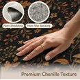 thumbnail image 6 of ODIKA 8'x10' Washable Area Rug Black Autumn Botanical Nightscape Whimsical Foliage with Celestial Accents for Dining Room, Large Office, Lounge, Non-Slip Chair-Friendly Mat, 6 of 7