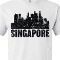thumbnail image 4 of Inktastic Singapore City Skyline with Grunge T-Shirt, 4 of 5