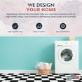 thumbnail image 6 of PowerSellerUSA Vinyl Self Adhesive Floor Tiles, 12x12 inches with 1.2 mm Thick 100-Pieces Contemporary Design Peel and Stick Floor Tile Stickers, Square Flooring Tiles for Kitchen, Black White Check, 6 of 8