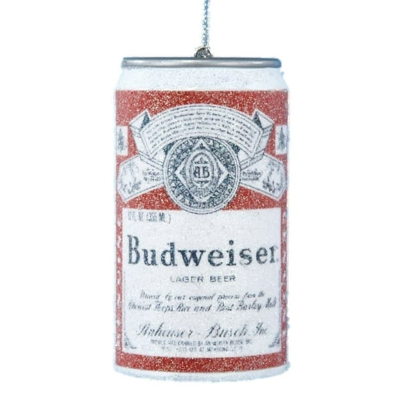 Budweiser Christmas Ornament Replica Beer Can
