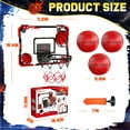 thumbnail image 5 of JoyStone Indoor Basketball Hoop for Kids, Mini Basketball Hoop with Electronic Scoreboard & Sounds, Over The Door Basketball Hoop 3 Balls for Kids & Adults, Red, 5 of 10