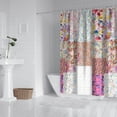 thumbnail image 2 of Pioneer Flower Floral Print Pattern Shower Curtain 72"x72" ,Bathroom Decorative Shower Curtains Set with 12 Hooks,Modern Waterproof Washable Shower Curtain, 2 of 5