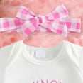 thumbnail image 6 of Linfrsh Newborn Infant Baby Girl Clothes Romper Shorts Set Suspender Summer Outfits Cute Baby Clothes Girl(Pink,0-3 Months), 6 of 6