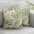 thumbnail image 3 of Leisuo Sage Green Floral Pillow Covers Spring Vintage Rustic Old Style Cute Flower Print Decorative Outdoor Pillowcases Farmhouse Throw Cushion Case Decor for Couch Sofa Bed, 3 of 5