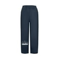 thumbnail image 4 of Linen Capri Pants for Women Palazzo Lounge Pants Lightweight Summer Cropped Harem Pants Capris Sweatpants Trousers, 4 of 4