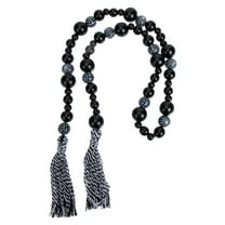 LEORX Black Wood Bead Pendant Gar for Home Hanging Decor