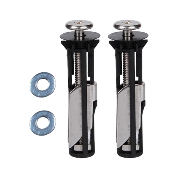 Juego de 2 tornillos de fijación para asiento de inodoro, herramienta de instalación de asiento de inodoro, premium M5 con junta de 18 mm