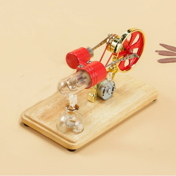 Modelo de motor generador Stirling de cuatro colores Experimento de física científica Juguete educativo científico