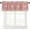 Pink Snowflake, variant on Navy Blue Snowflake Christmas Curtains Valances, Xmas Botanical Rod Pocket Valance Tier Curtains, Winter Snowflake Window Treatment Drapes for Kitchen Living Room Bedroom Windows 54"x18"