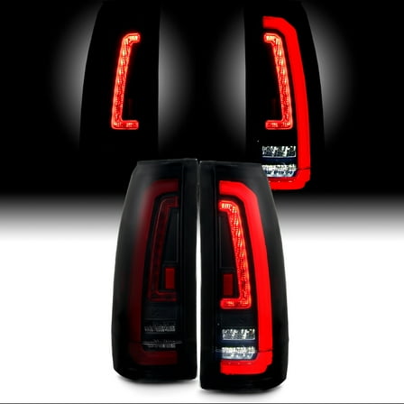 AKKON - Fit Chevy/GMC C1500/K1500 Suburban/Tahoe GMC Yukon Chevy Blazer Escalade LED Tail Lights Black Smoke Rear Lamp