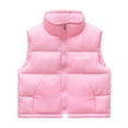 thumbnail image 3 of Povozer Boys Girls' Puffer Vest Kids Lightweight Sleeveless Jacket Boys Girls Puffer Vest(Red,3-4 Years), 3 of 6